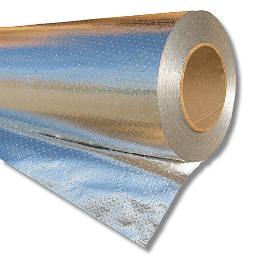 Radiant barrier roll end