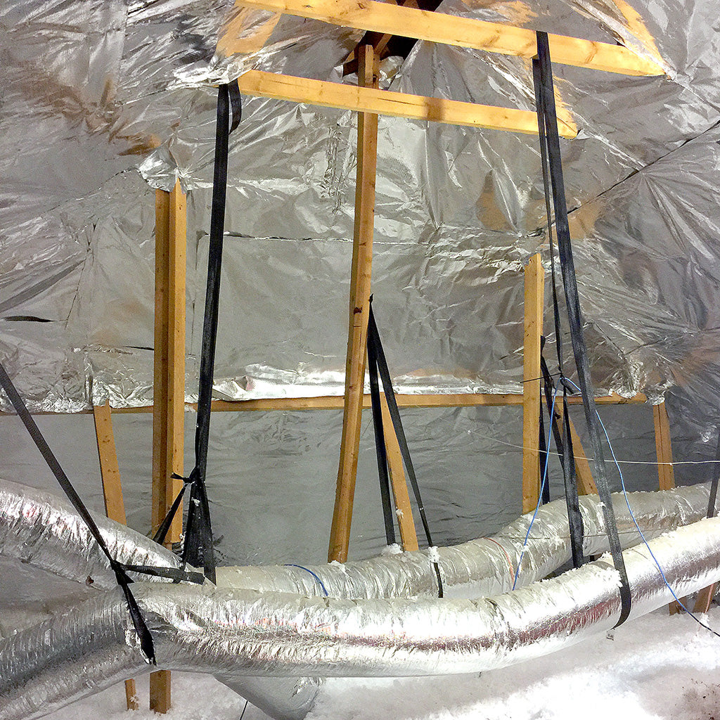 Radiant Barrier Installation to Roof Rafters - Radiant Barrier and ...