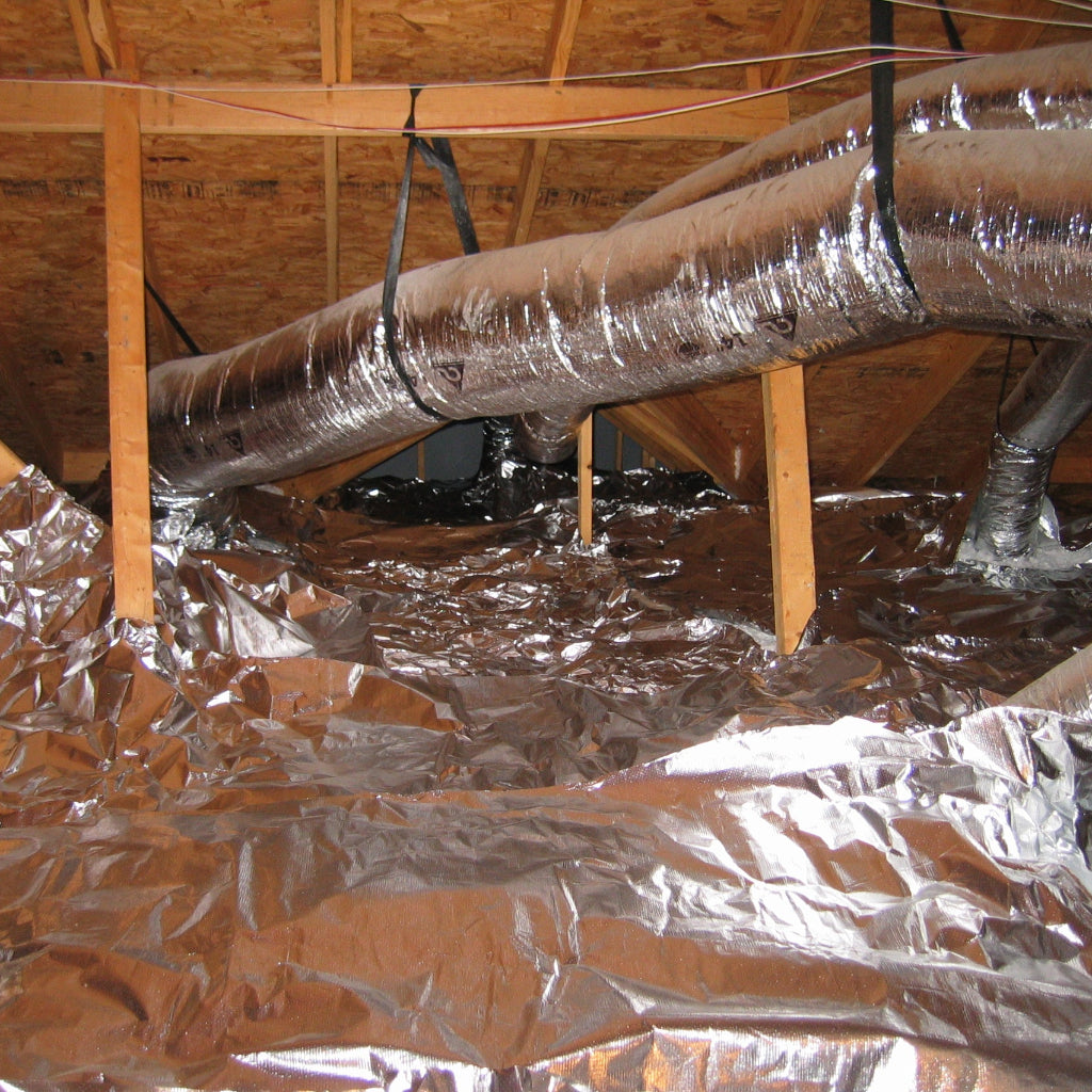 Illustration of Attic Ventilation System Design For Radiant Barrier
