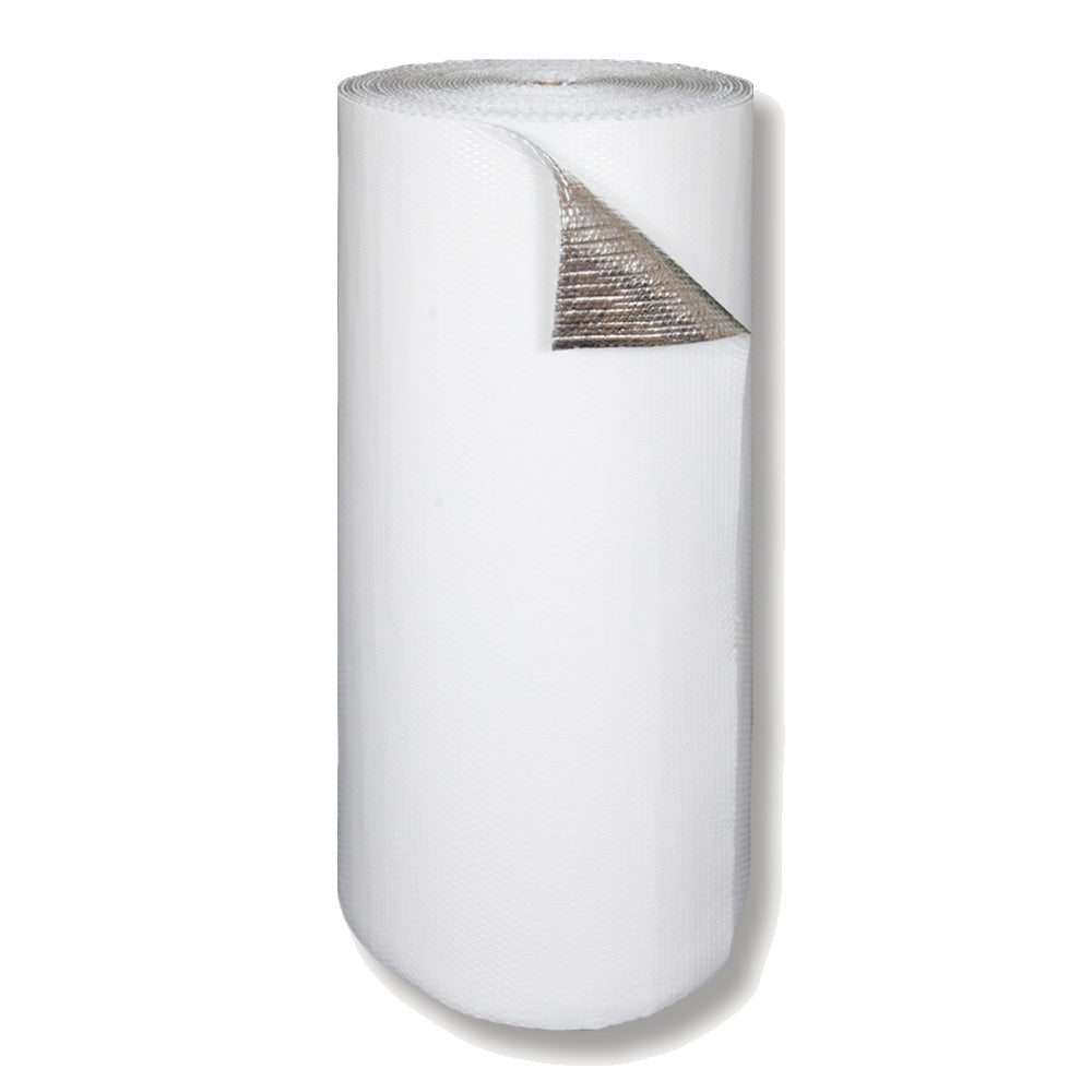 White reflective bubble insulation roll