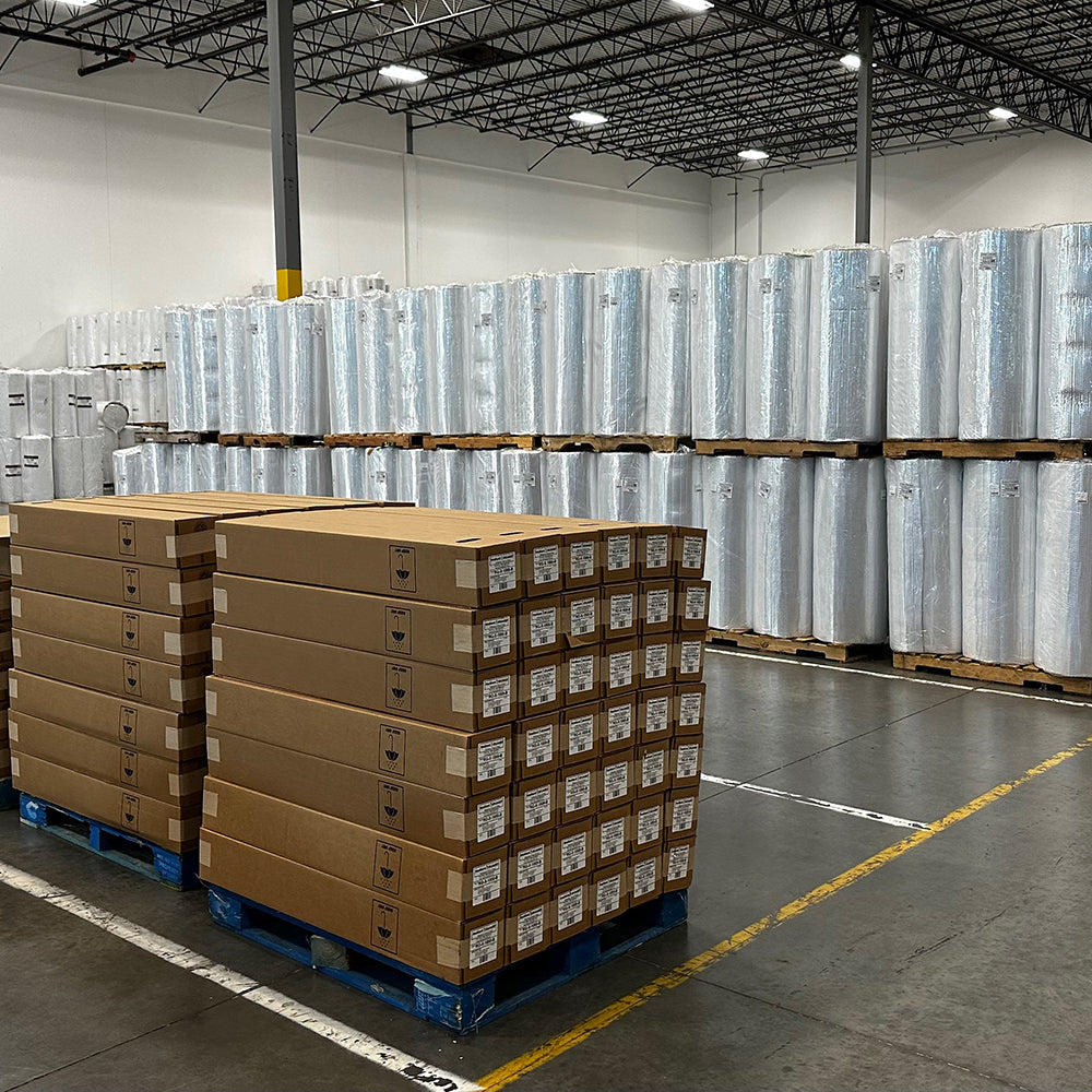 Warehouse of reflective insulation